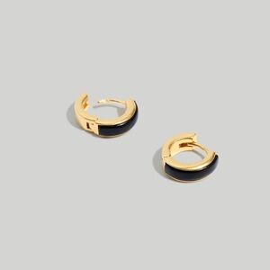 Madewell Darkstone Huggie Hoop Earrings